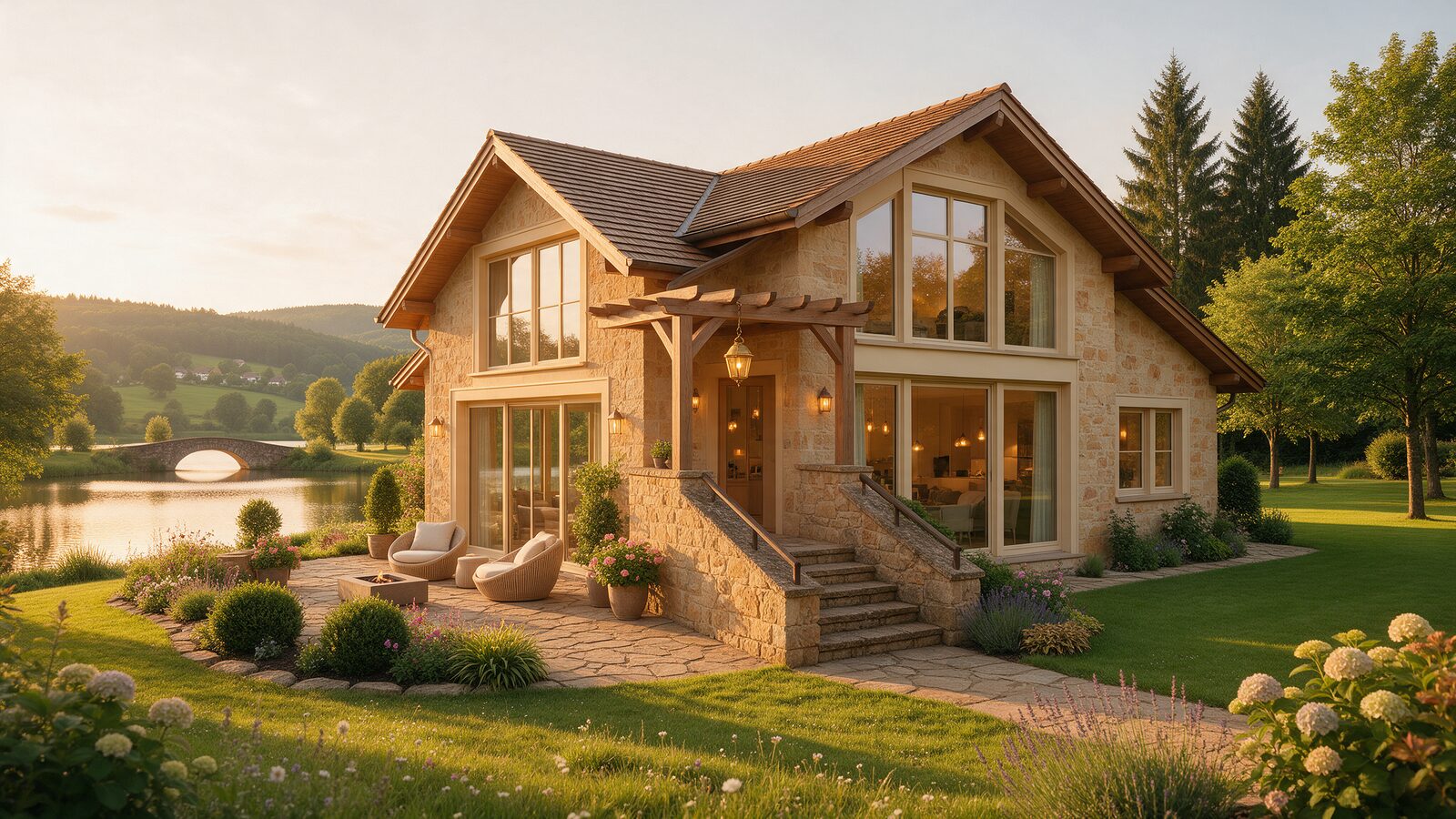 Gemütliches Ferienhaus am See in der Region